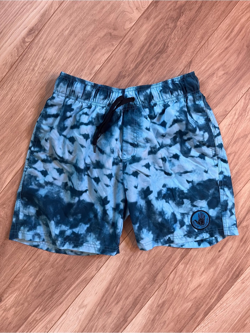 Body Glove Men's Blue Tie-Dye Athletic Shorts
